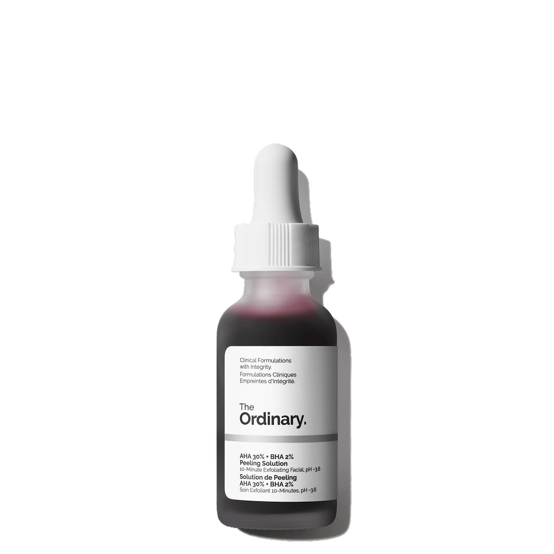 The Ordinary AHA 30% + BHA 2% Peeling Solution, Exfoliating Solution with Alphahydroxy Acids and Betahydroxy Acids, Advanced Exfoliating for Brighter Skin, 30 ml