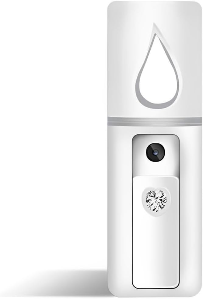 Rechargeable Nano Facial Sprayer, Portable Mini Steamer, Moisturizing Mist, Skin Care, Face Steamer, Home Travel, White