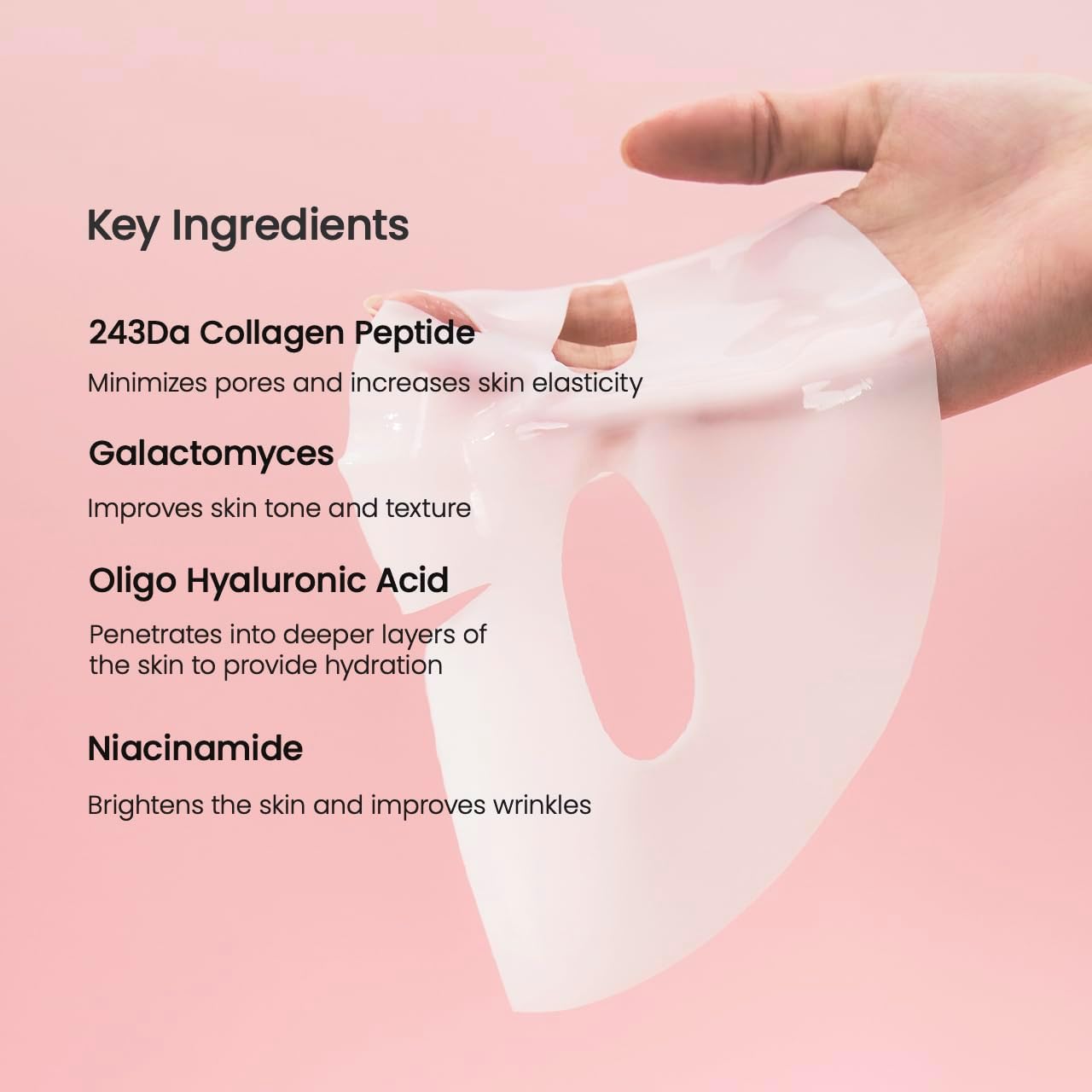 BIODANCE Bio-Collagen Masque Profond Réel, Masque Hydrogel, Minimisation des Pores, Amélioration de l'Élasticité, Skincare Coréenne| 34 g (1,19 oz) x 4 pièces