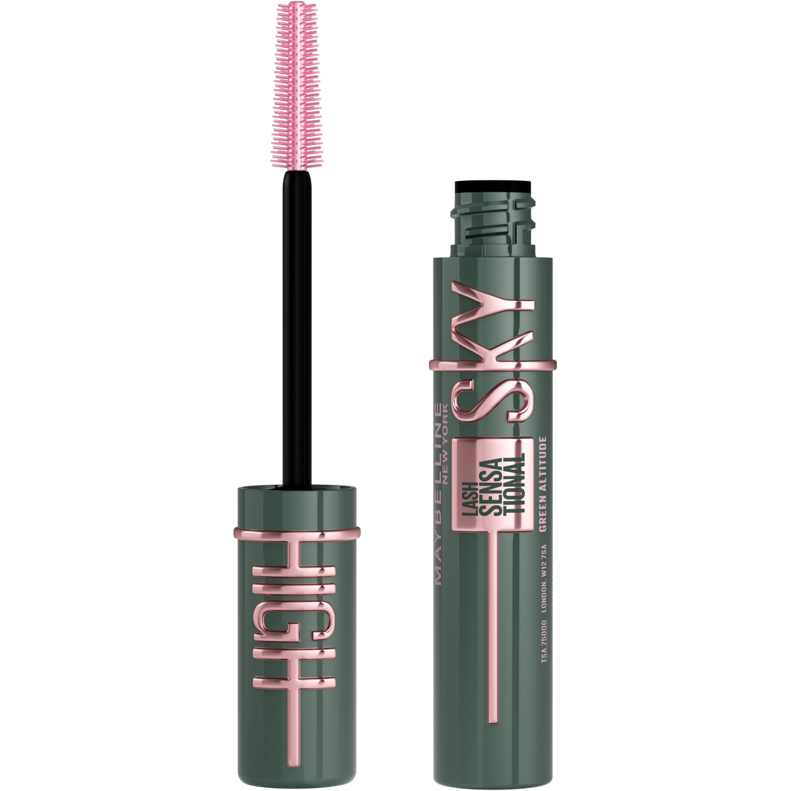 Maybelline New York Lash Sensational Sky High Mascara with Flexible Brush and Bamboo Extract, Extreme Volume and Length for Long and Defined Eyelashes, 5ml, Shade 01, Black