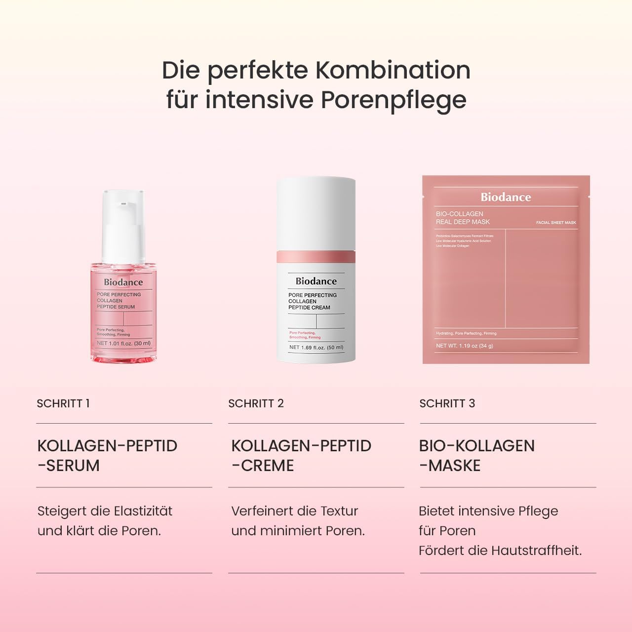 BIODANCE Bio-Collagen Masque Profond Réel, Masque Hydrogel, Minimisation des Pores, Amélioration de l'Élasticité, Skincare Coréenne| 34 g (1,19 oz) x 4 pièces