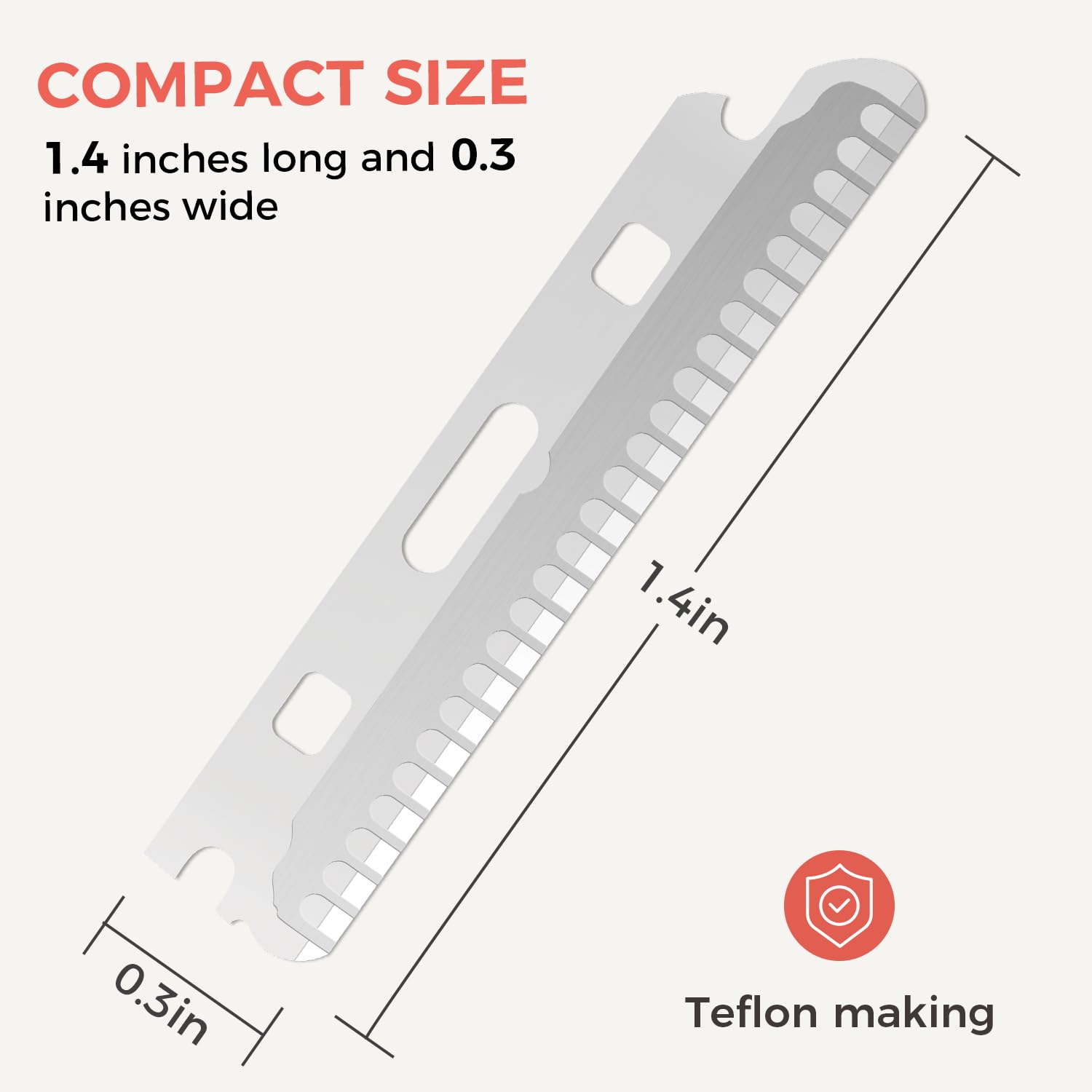 ZOMCHI Women's Facial Blade – Eyebrows and Dermaplaning Facial Tool – with 6 Blades – Silver