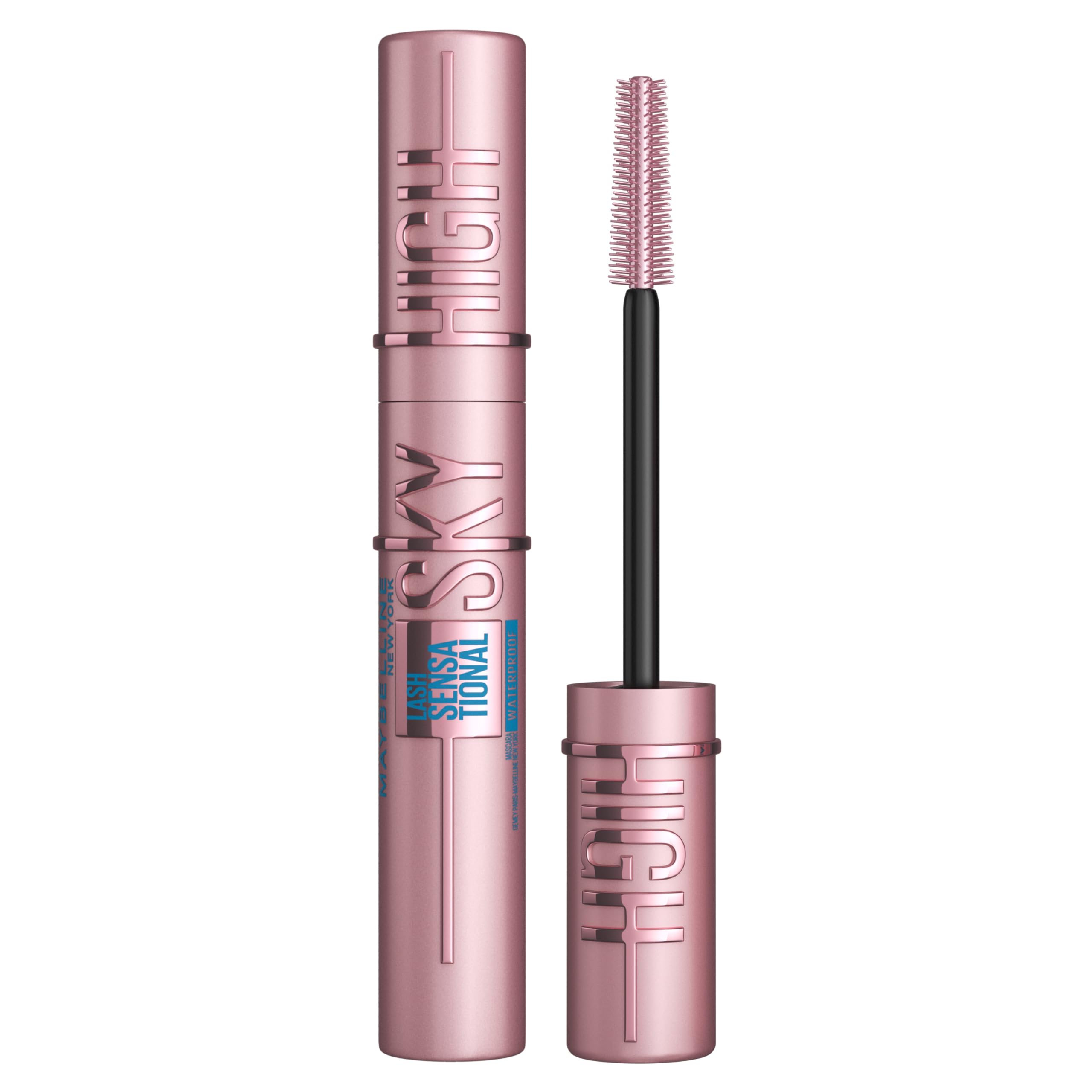 Maybelline New York Lash Sensational Sky High Mascara with Flexible Brush and Bamboo Extract, Extreme Volume and Length for Long and Defined Eyelashes, 5ml, Shade 01, Black