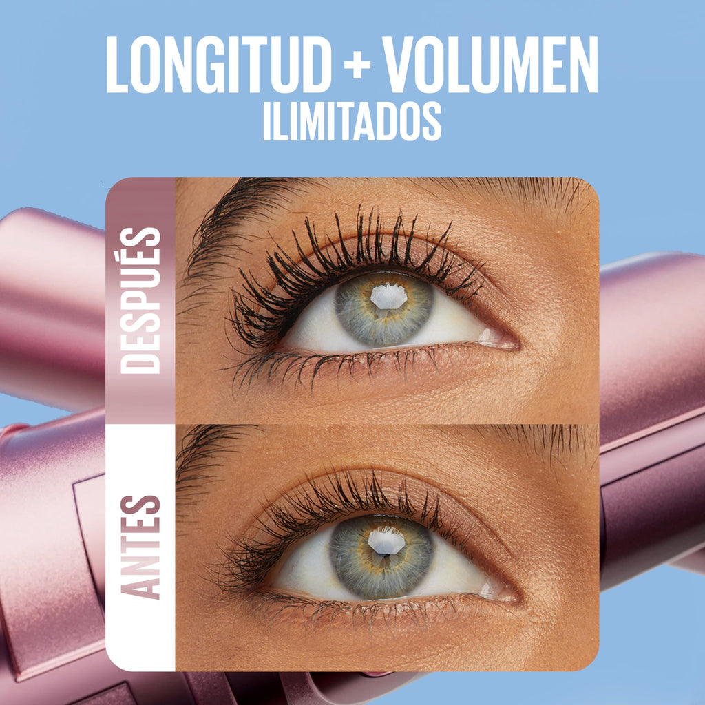 Maybelline New York Lash Sensational Sky High Mascara with Flexible Brush and Bamboo Extract, Extreme Volume and Length for Long and Defined Eyelashes, 5ml, Shade 01, Black