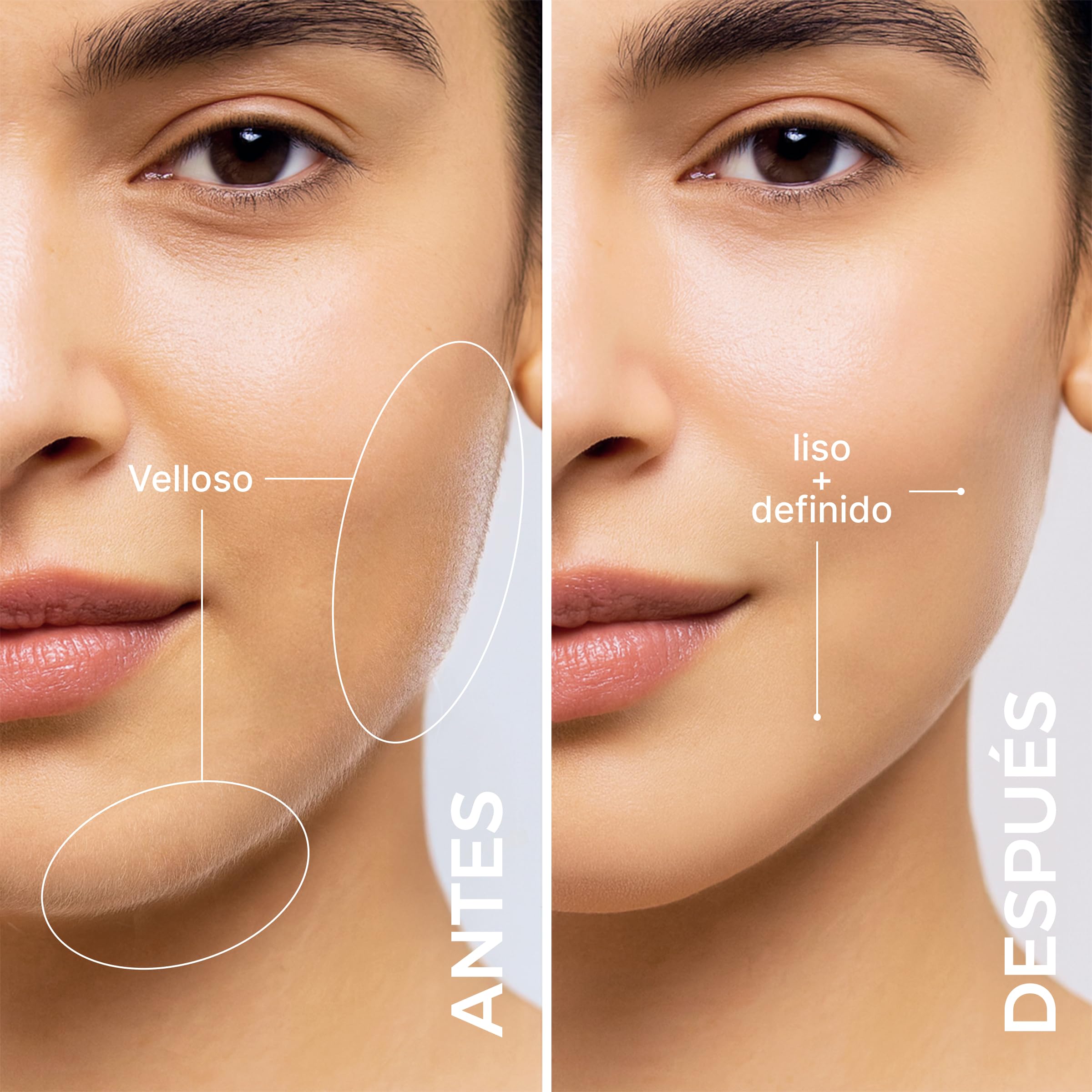 ZOMCHI Women's Facial Blade – Eyebrows and Dermaplaning Facial Tool – with 6 Blades – Silver