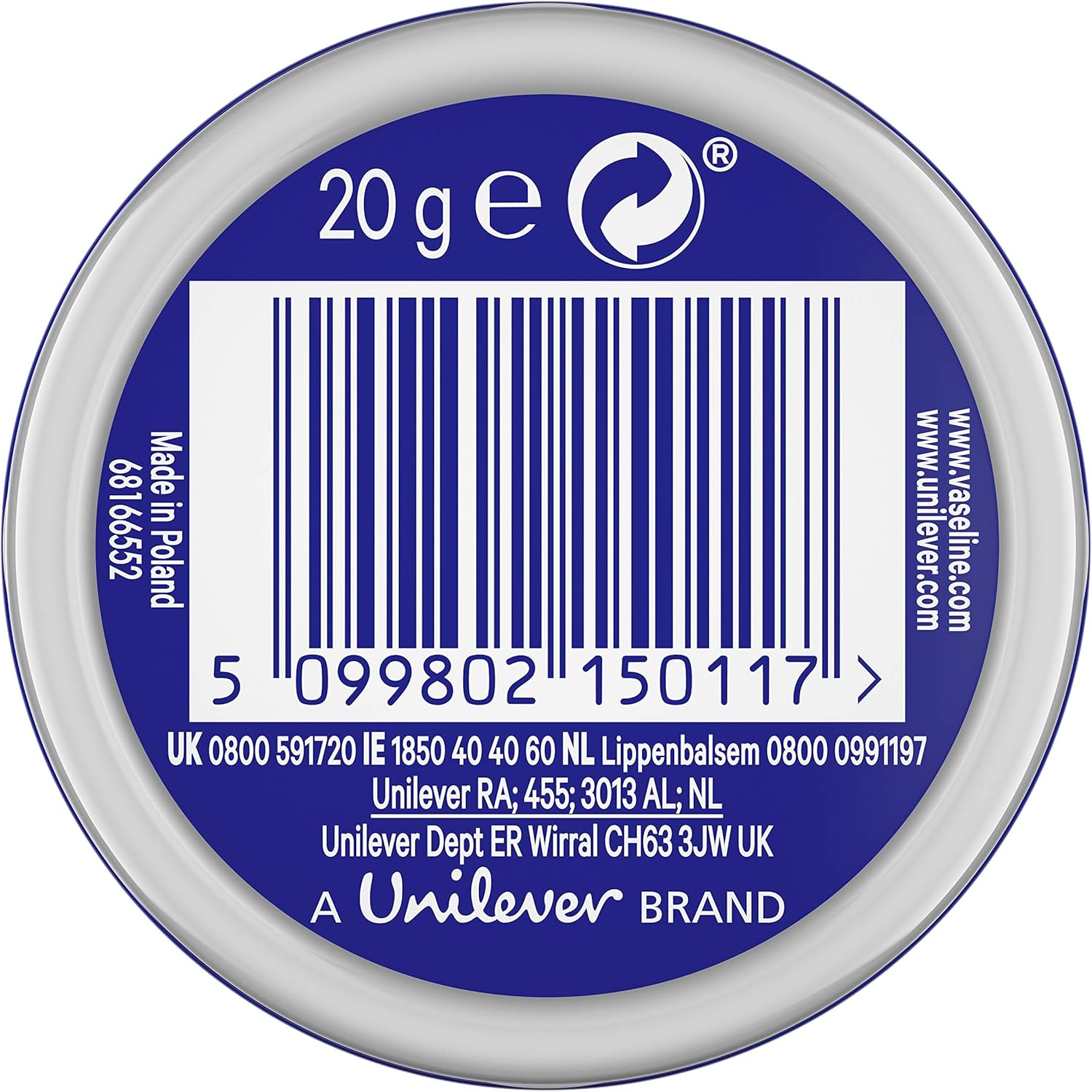 VASELINE LIP CARE CREME BRULEE 7 GR