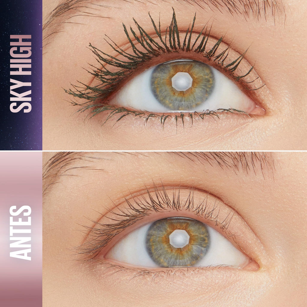 Maybelline New York Lash Sensational Sky High Mascara with Flexible Brush and Bamboo Extract, Extreme Volume and Length for Long and Defined Eyelashes, 5ml, Shade 01, Black