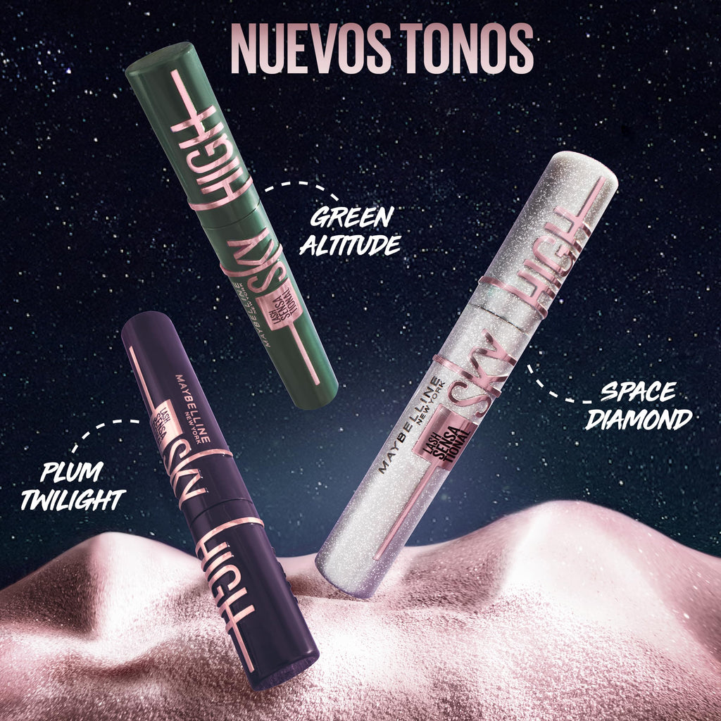 Maybelline New York Lash Sensational Sky High Mascara with Flexible Brush and Bamboo Extract, Extreme Volume and Length for Long and Defined Eyelashes, 5ml, Shade 01, Black