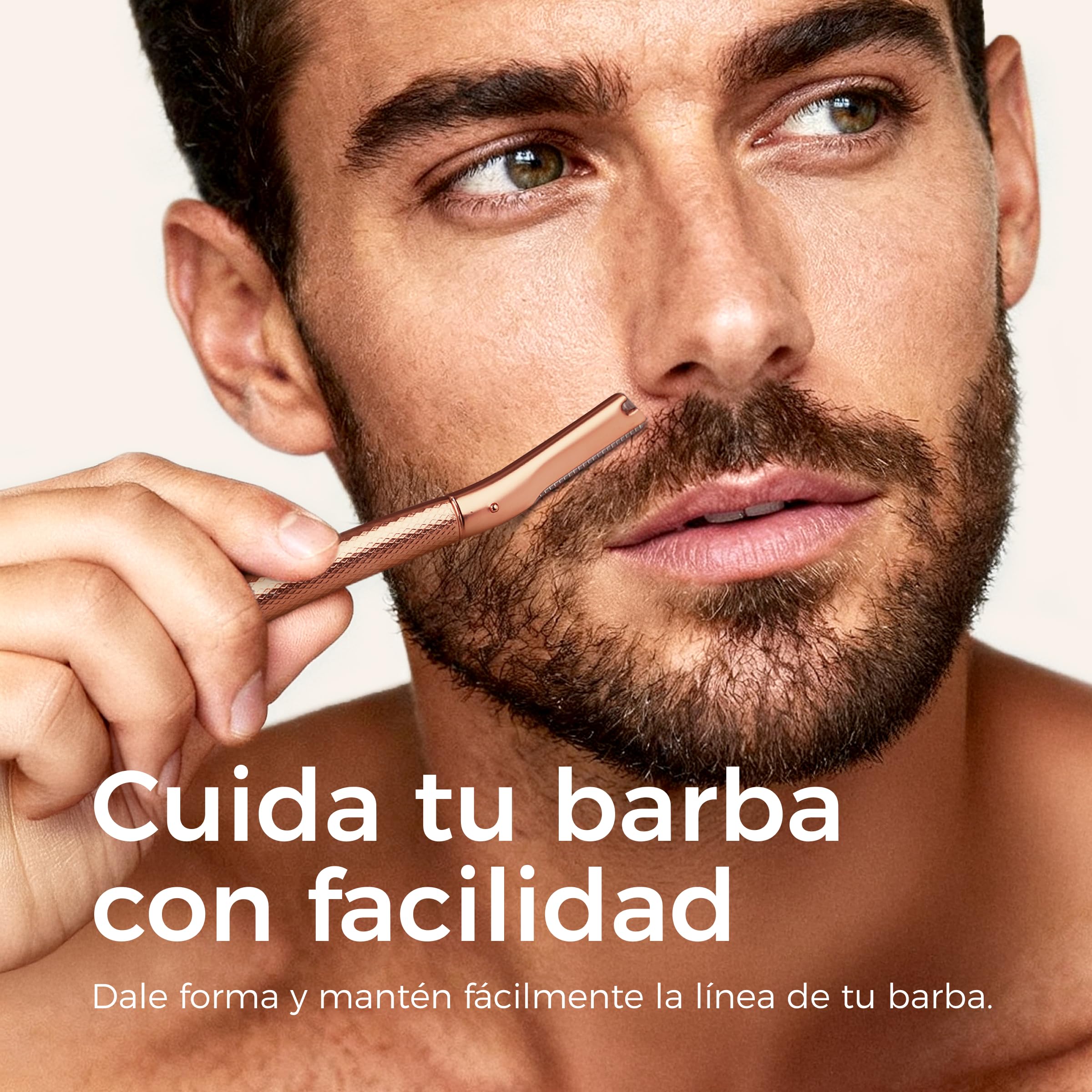 ZOMCHI Women's Facial Blade – Eyebrows and Dermaplaning Facial Tool – with 6 Blades – Silver