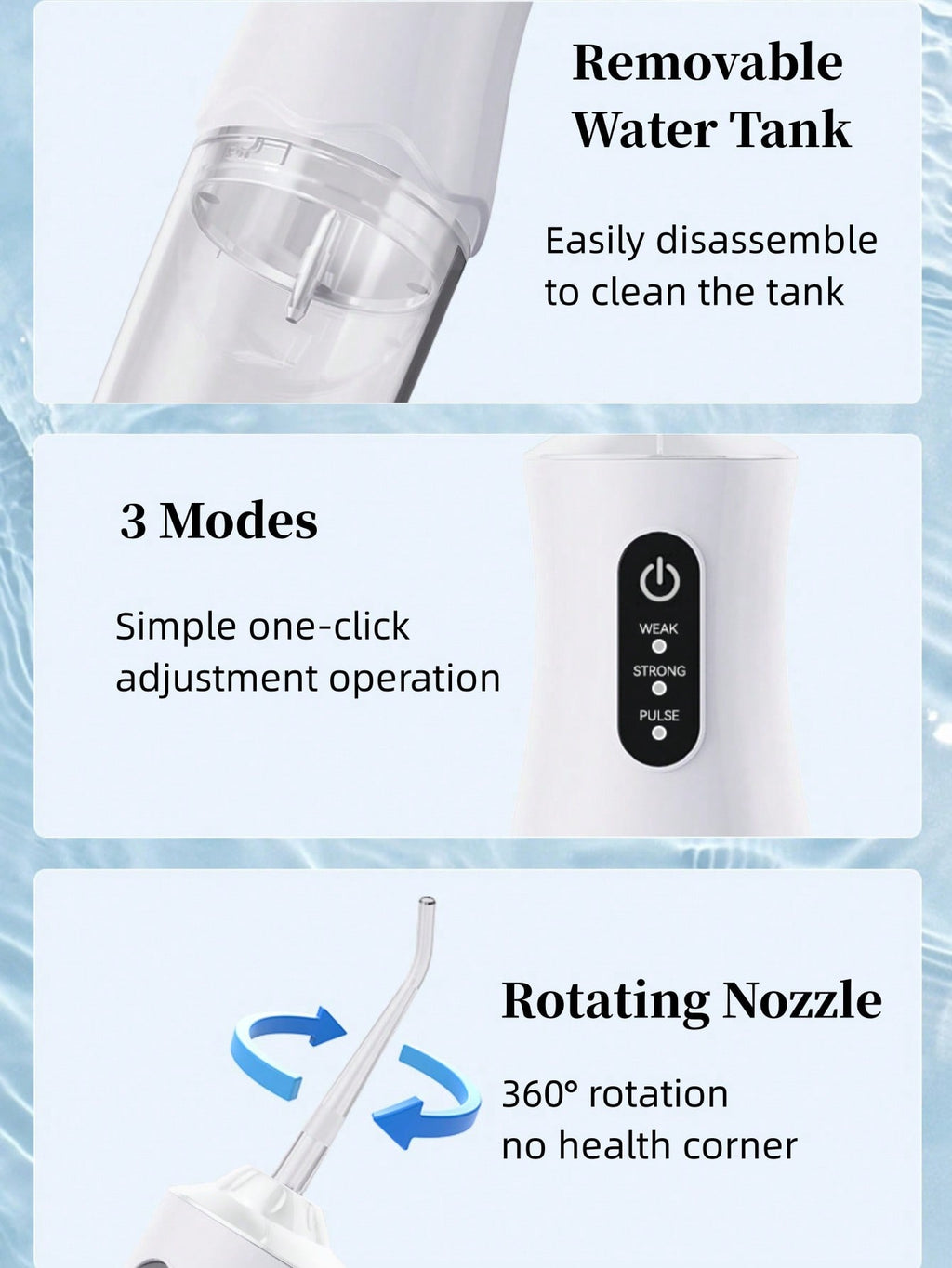 HYUNDAI Irrigador bucal recarregável