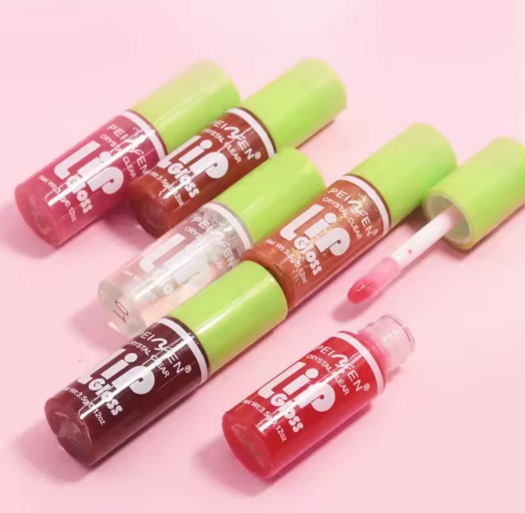 Brilho labial hidratante, Óleo transparente, Esmalte hidratante, Lip Plumper, Maquiagem Batom Líquido, Lábios Cosméticos, 6pcs