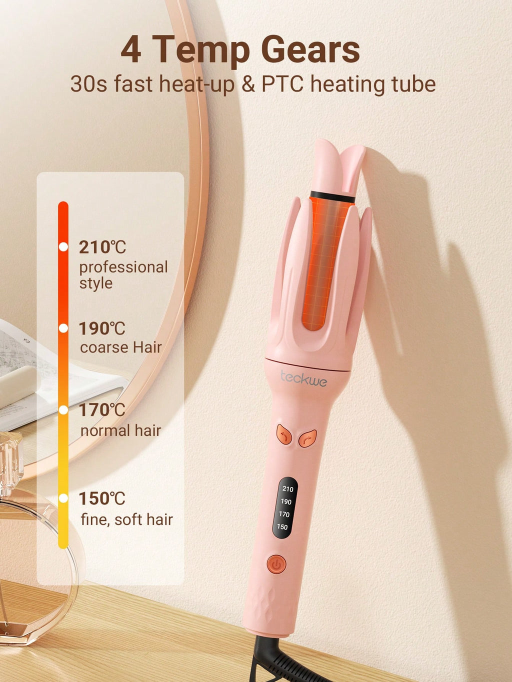 Teckwe Modelador de cachos automático